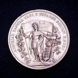 AR medaile 1851- Jmenování Albrechta generálním guvernérem Maďarska, R